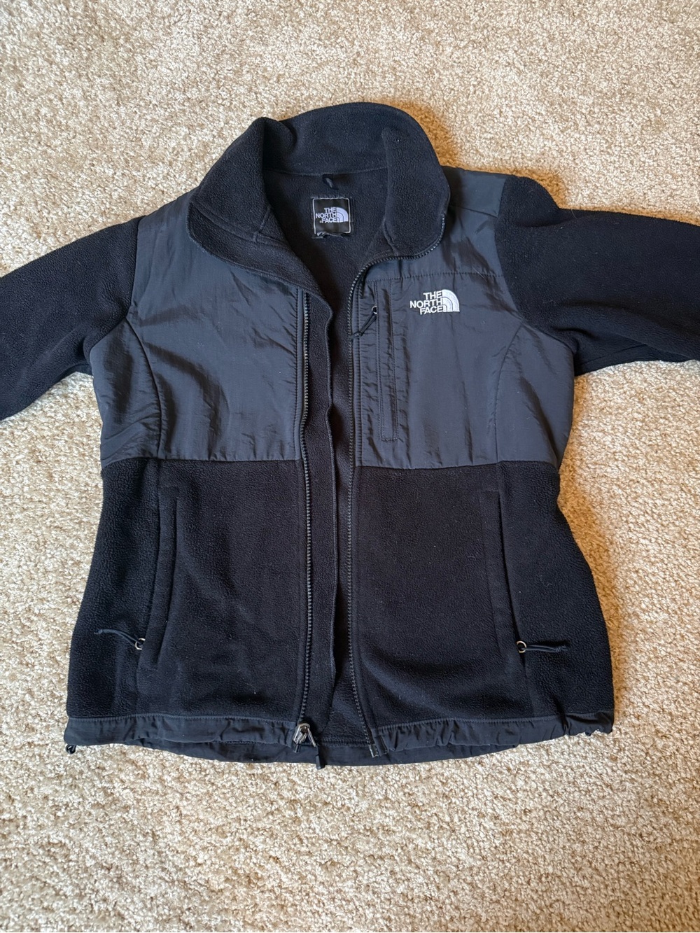 The North Face Black Women's Fleece Jacket with Chest Panels